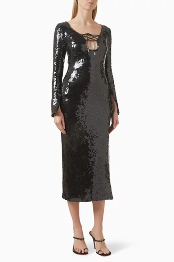 Solaria Sequin-embellished Dress