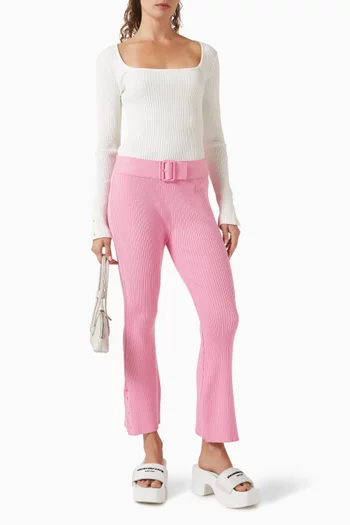 بلوزة هيرتدج نسيج مضلع