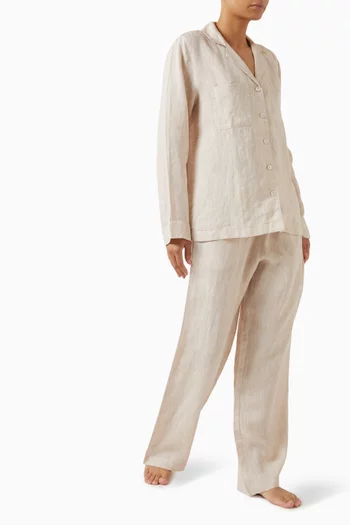 Sicily Pyjama Set in Linen