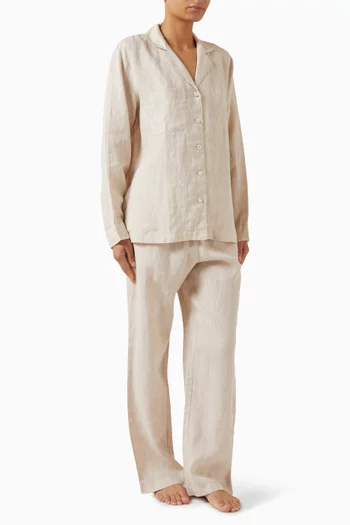 Sicily Pyjama Set in Linen