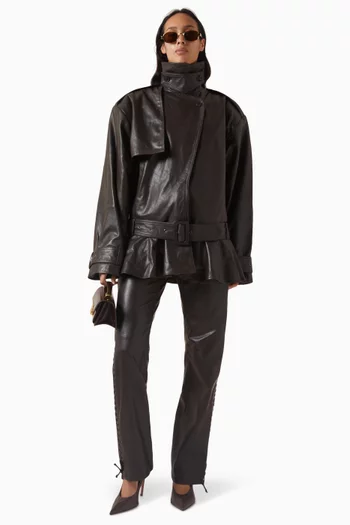 جاكيت بايكر جلد