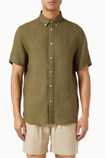 Pigment Dyed Shirt in Linen