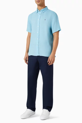 Pigment Dyed Shirt in Linen