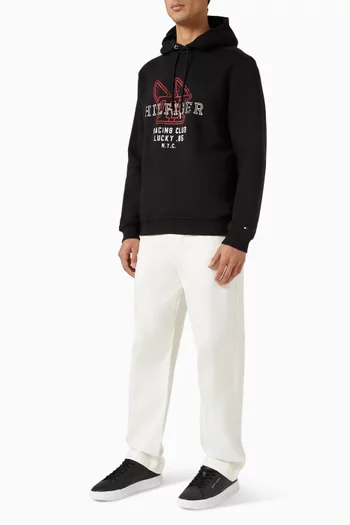 Graphic Logo Hoodie in Cotton