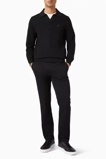 سترة بياقة جوني قطن