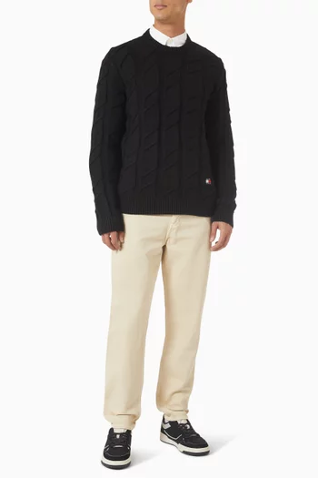 سترة بنسيج سميك قطن