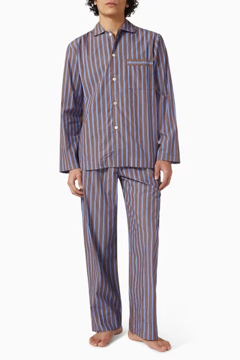 Pyjama Shirt in Cotton-poplin