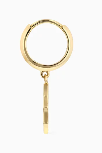 Kasbah Single Diamond Earring in 18kt Yellow Gold