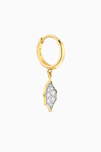 Kasbah Single Diamond Earring in 18kt Yellow Gold