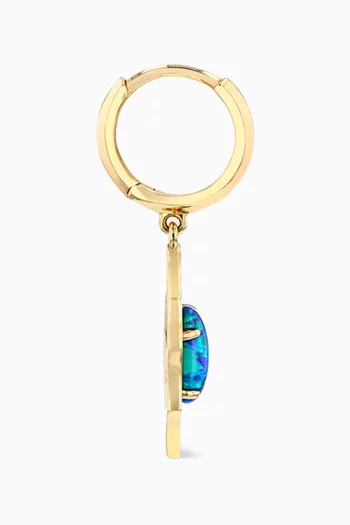 Kasbah Single Hoop Earring in 18kt Yellow Gold