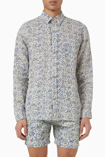 Regular Fit Shirt in Linen