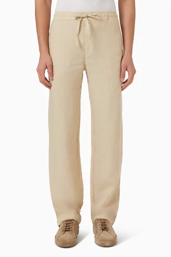 Elasticated Waist Pants in Linen