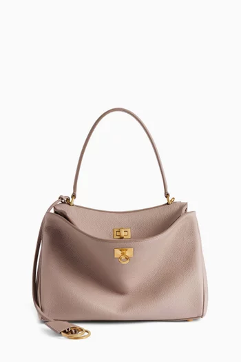 حقيبة يد روديو صغيرة جلد عجل بارز الملمس