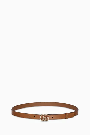 GG Marmont Thin Belt in Leather