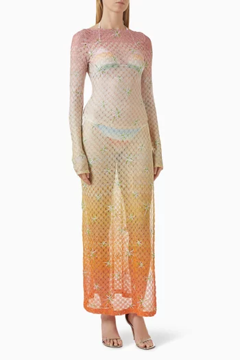 Knit Cover-up Dress in Rayon Blend