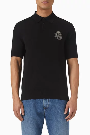 Logo-embroidered Polo Shirt in Cotton