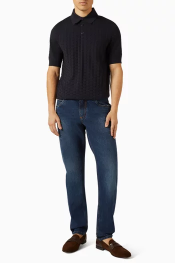 Polo Neck Sweater in Silk