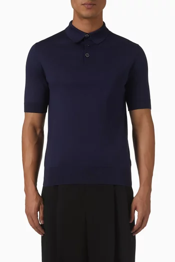 Polo Shirt in Cotton-knit