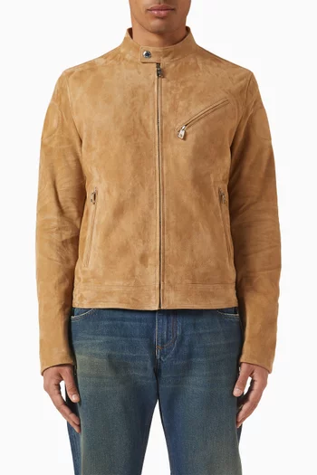 Blouson Jacket in Suede