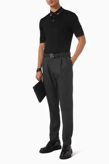 Polo T-shirt in Silk