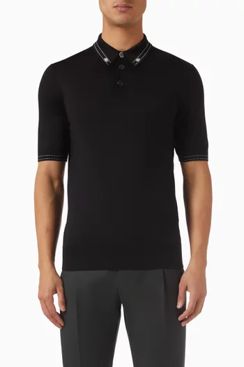 Polo T-shirt in Silk