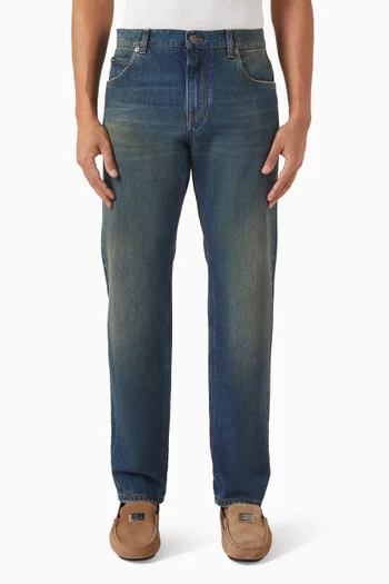 بنطال جينز بقصة ضيقة دينم