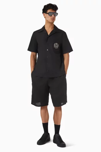 قميص هاواي قطن بوبلين