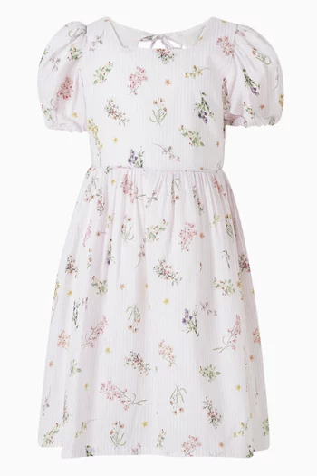 فستان صيفي ميرا بنقشة قطن