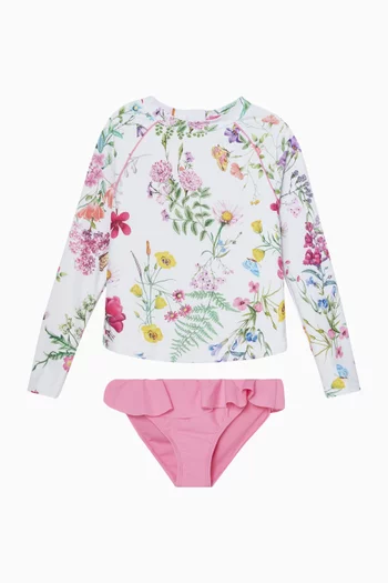 طقم بيكيني أيفي مزين بنقشة