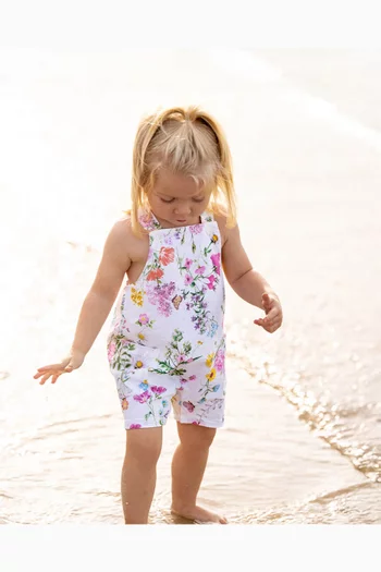 أوفرول أيفي مزين بنقشة قطن