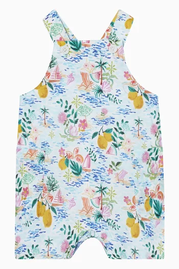 Addison Print Playsuit in Cotton