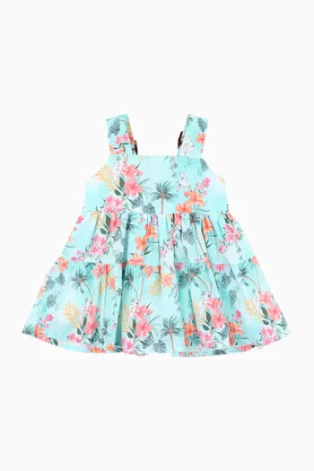 فستان صيفي ميلانا مزين بنقشة