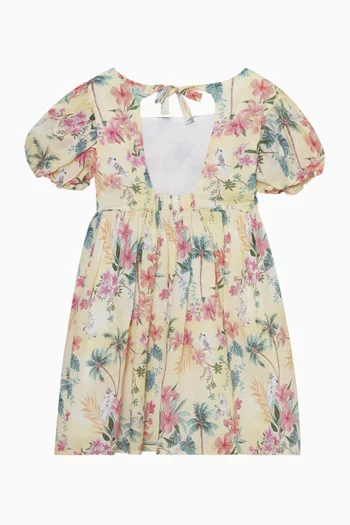 فستان صيفي ميلانا مزين بنقشة