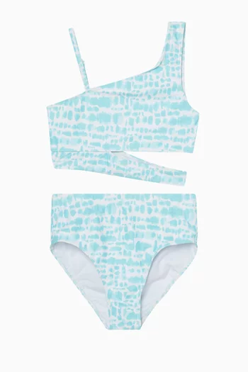 طقم بيكيني كاو مزين بنقشة