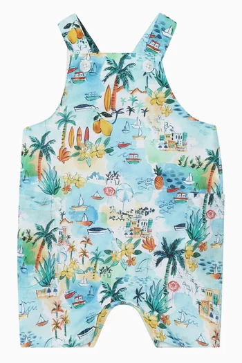 أوفرول لوكا مزين بنقشة قطن