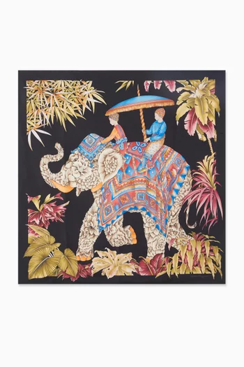 India-print Scarf in Silk