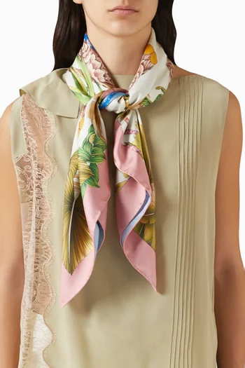 India-print Scarf in Silk