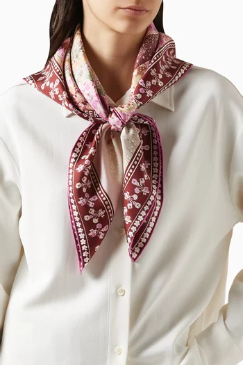 Palazzo-print Scarf in Silk
