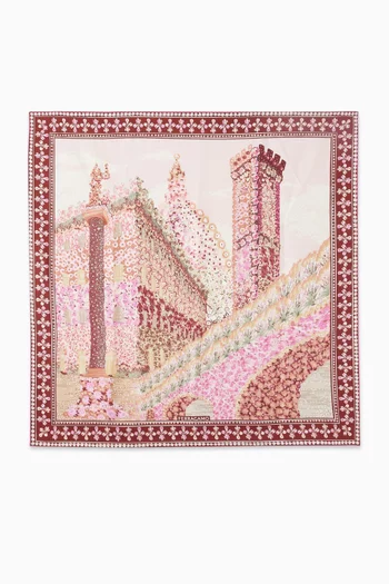 Palazzo-print Scarf in Silk
