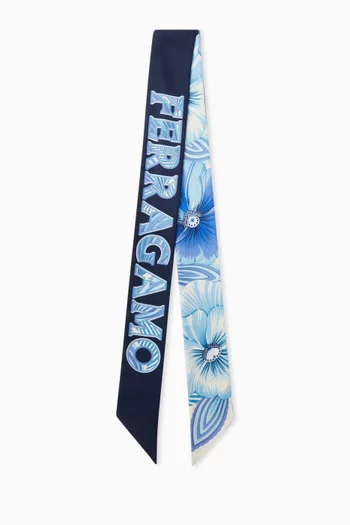 Brezza-print Bandeau in Silk