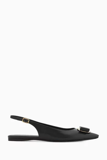 Zelmy Slingback Flats in Nappa Leather