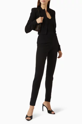 Rib-knit Bustier Top