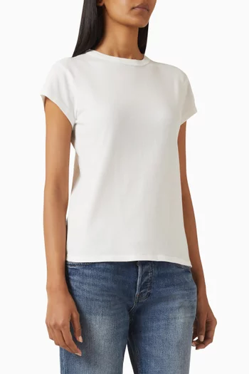 Carter Cap-sleeve T-shirt in Cotton