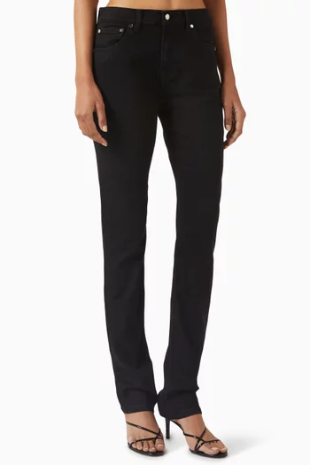 Moss Mid-waist Skinny-fit Jeans in Denim