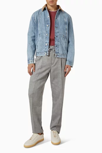 تي شيرت بتصميم طبقتين قطن