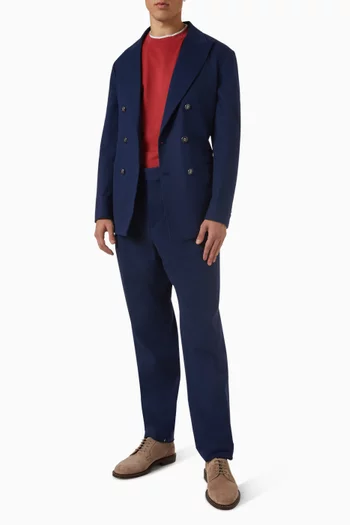 تي شيرت بتصميم طبقتين قطن