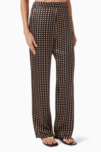 Santo Tomas Pants in Silk-satin