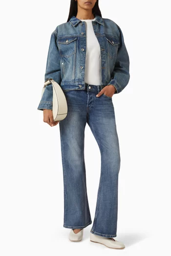 Miley Slouchy Bootcut Jeans in Denim