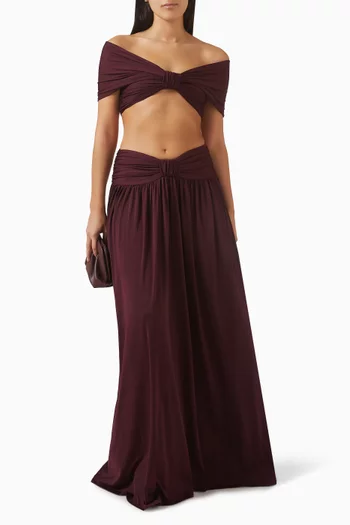 بلوزة اليسيا بأكتاف مكشوفة