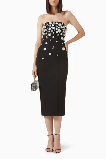 فستان أنايس مزين بتطريزات